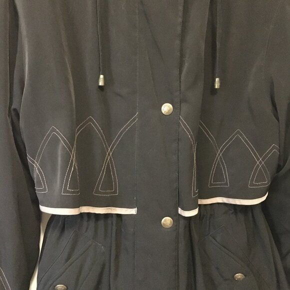 Vintage Eaton's Utex Arctic Stitched Hooded Black Cattle Style Jacket - Picture 6 of 16